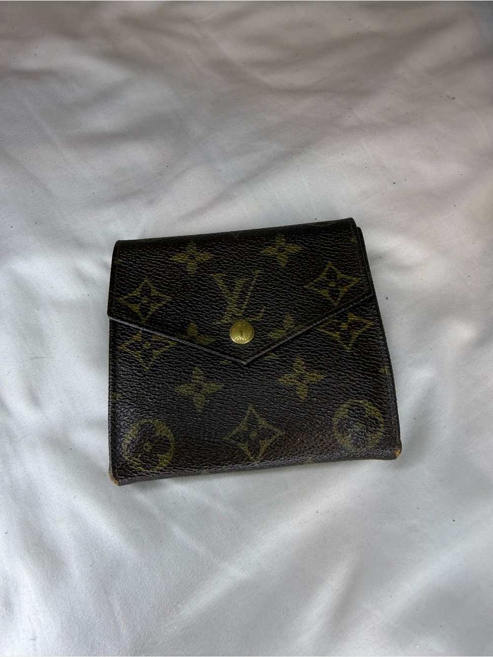 Louis Vuitton Monogram Envelope Wallet in Brown and Gold